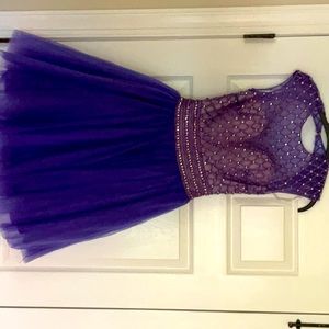 Purple Vienna cocktail dress